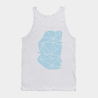 Ab Lines Sky Blue Tank Top